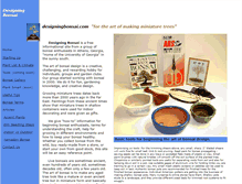 Tablet Screenshot of designingbonsai.com